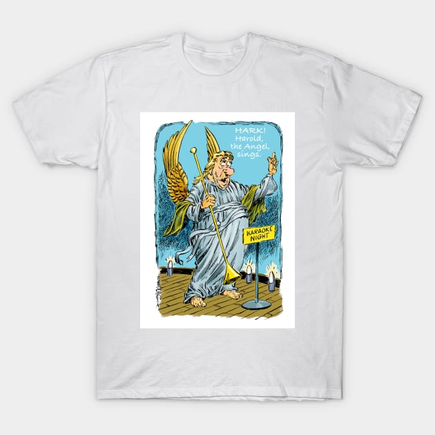 Hark The Herald Angel! T-Shirt by Steerhead